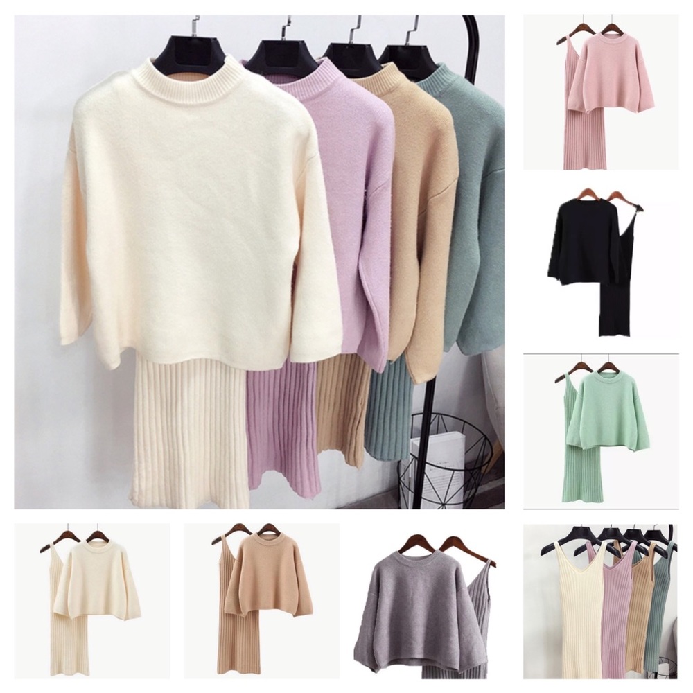 💜 Handmade Luxury Soft Sweater Dress - Picture 4 of 10